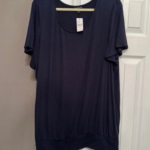 NWT* Lane Bryant Navy Top